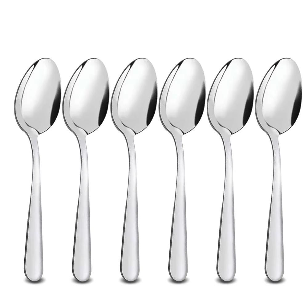 Ensemble de couverts en acier inoxydable, cuillères à café créatives, cuillère à café pour crème gla