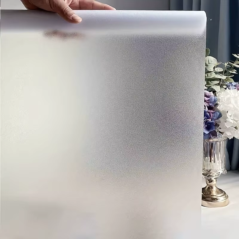 Film de verre dépoli de confidentialité, adapté à la décoration de salon de salle de bains de cuisin