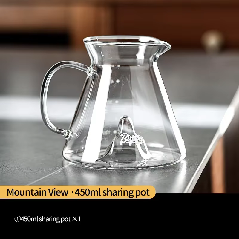 BINCOO 450ml verser sur café goutteur verre partage Pot entonnoir goutte à goutte cafetière infusé à