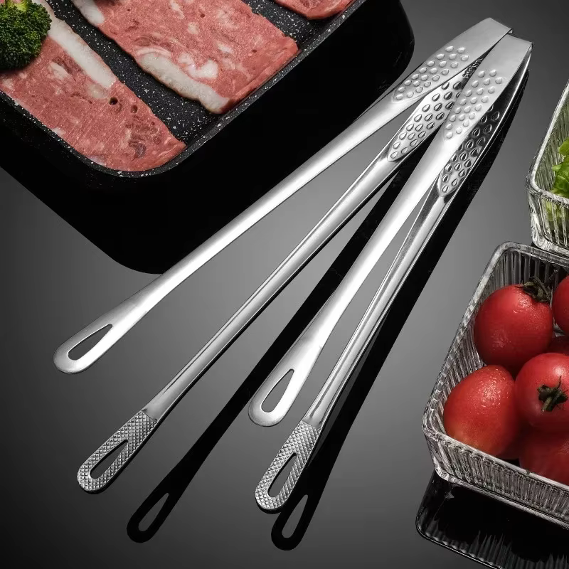 Pinces de cuisine en acier inoxydable pour Barbecue, pince à viande pour Barbecue, pincettes de cuis
