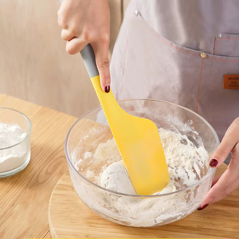Spatule à Omelette antiadhésive de 33cm, tourneur de crème à gâteau, grattoir à beurre, mélange de f