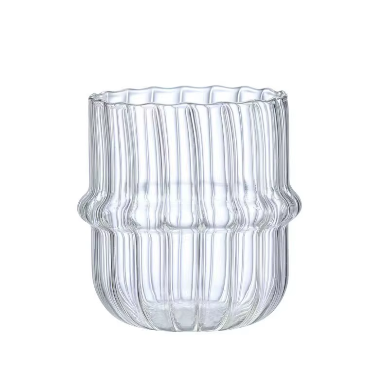 Tasses en verre à café au lait, transparentes, résistantes à la chaleur, mignonnes tasses à Dessert