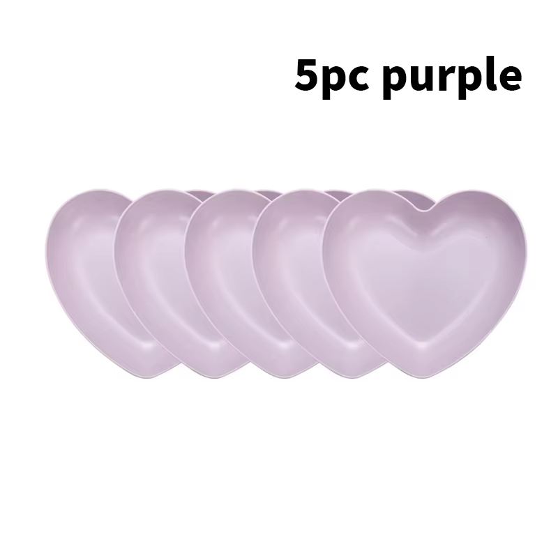 Le matériau PP de plaque d'os d'amour de 5 pièces peut être réutilisé, adapté aux réunions de famill