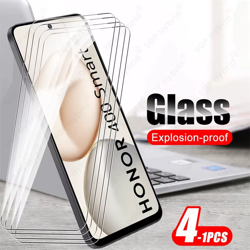 4-1 pièces verre trempé pour Honor 400 Smart 5G 4G verre de protection sur Honar Honer 400Smart Hono