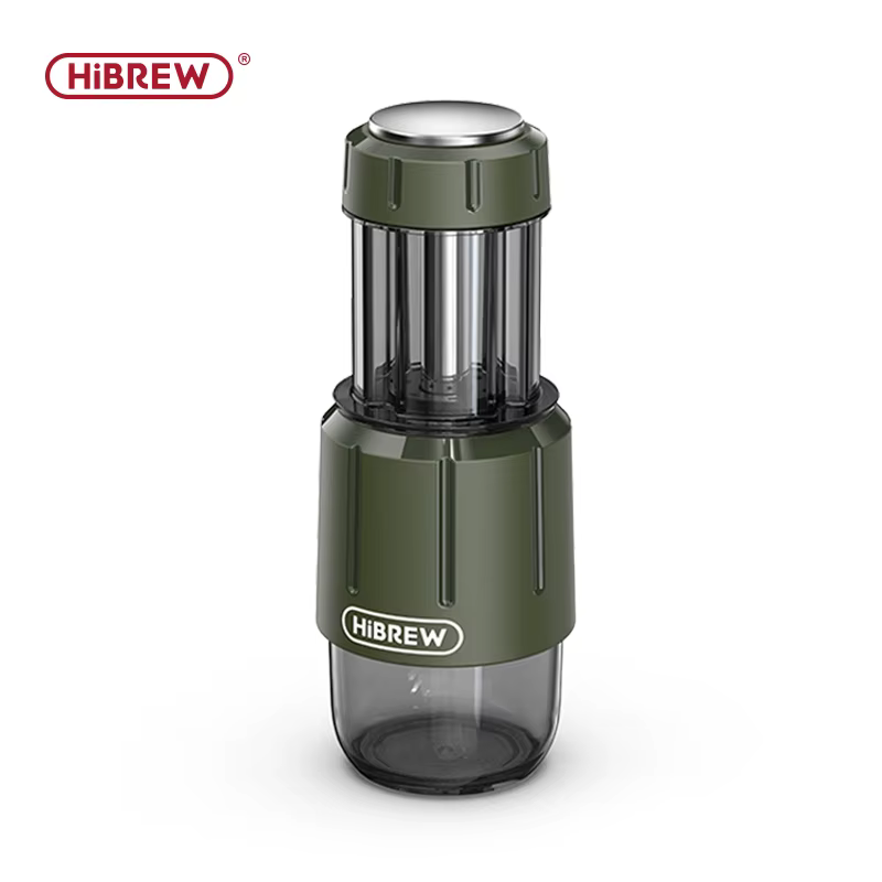 HiBREW 2 en 1 Machine à café Portable eau chaude/froide Machine à expresso manuelle pour capsules et