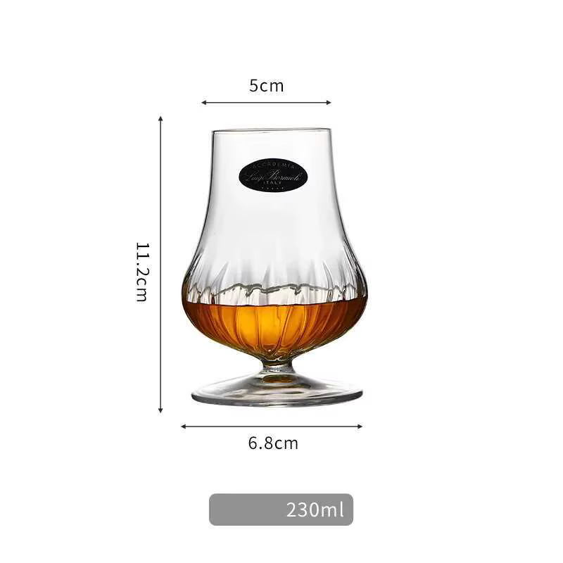 Italie marque Bormioli cristal whisky Copita nez verre flamme motif Cognac Brandy renifleur malt whi