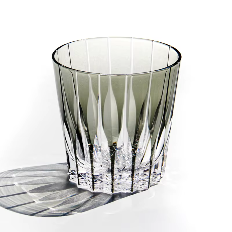 Verre à l'ancienne en cristal japonais Edo Kiriko, gobelet à vin Staragité, gravure d'astérisme KAGA