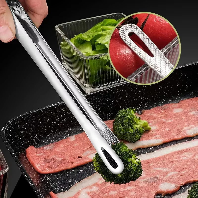 Pinces de cuisine en acier inoxydable pour Barbecue, pince à viande pour Barbecue, pincettes de cuis