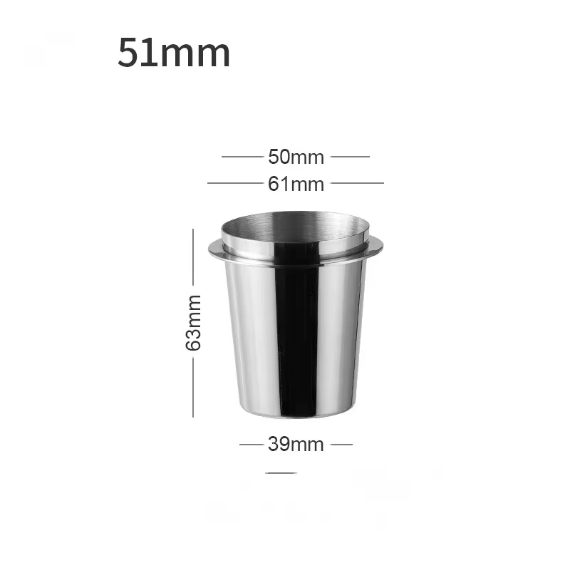 Tasse doseuse de café 51/53/58 Mm, tasse doseuse de café en acier inoxydable, pièce d'alimentation e