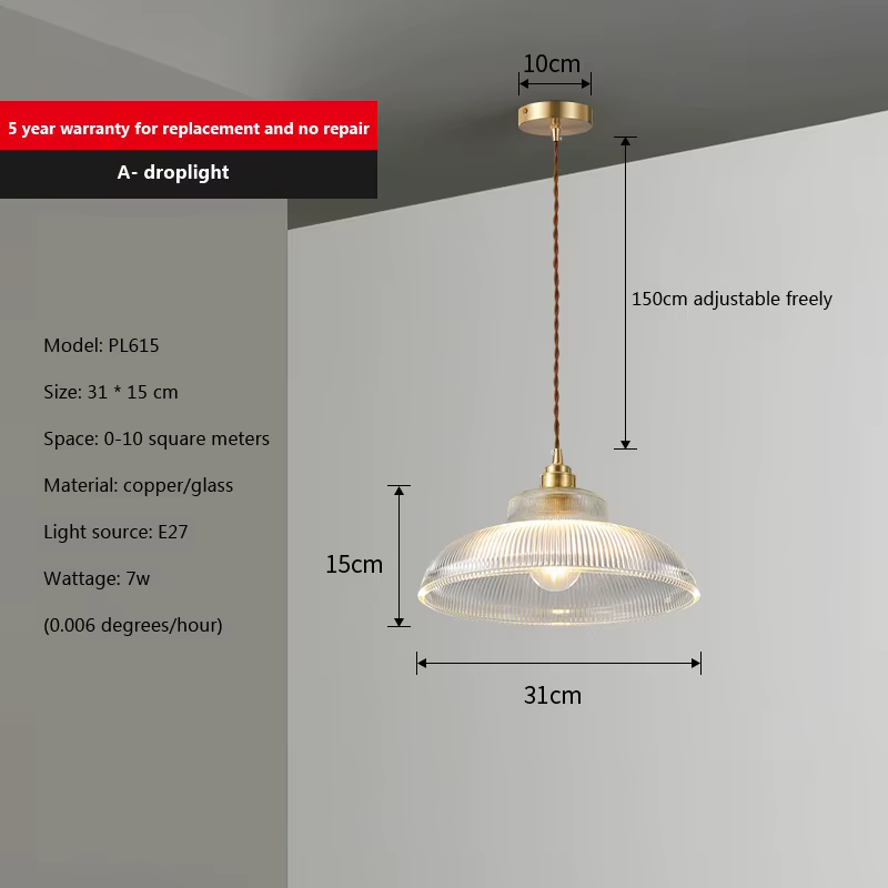 Vintage verre suspension vert lampe suspendue salon Luminaire Hall chambre Table à manger luminaires