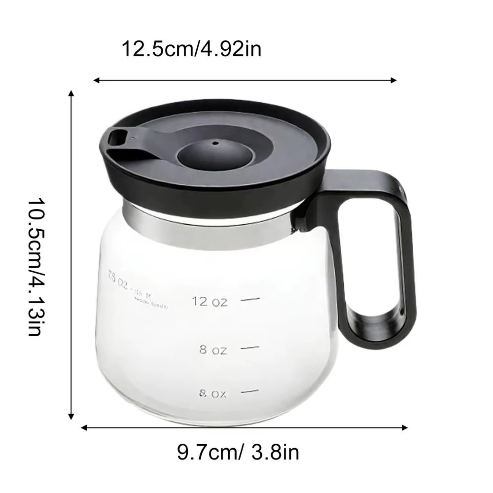 Tasses à café en verre transparent 16oz tasses à café en verre tasse de voyage Pot tasses à boire av