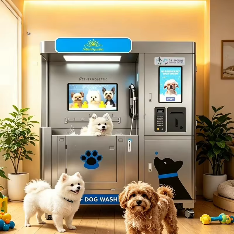 Machine de lavage automatique pour chiens en libre-service, station de toilettage et de bain pour en