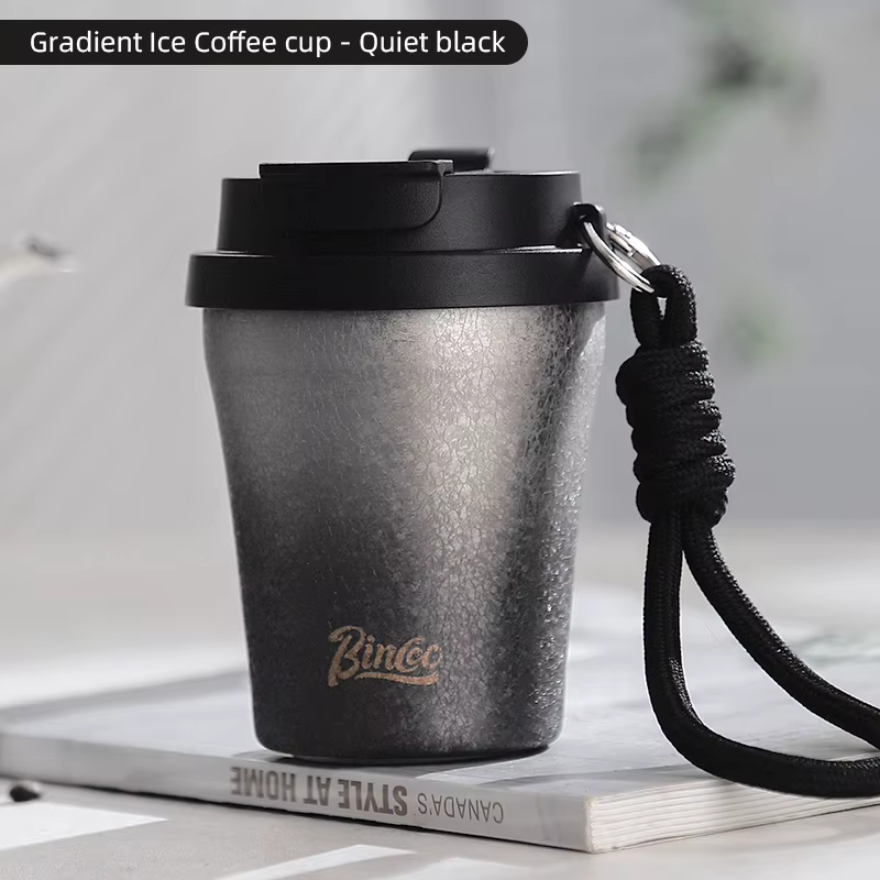 Tasse à café isolée 280ML, tasse à glace Portable pour l'extérieur, tasse à café de voyage, anti-dév