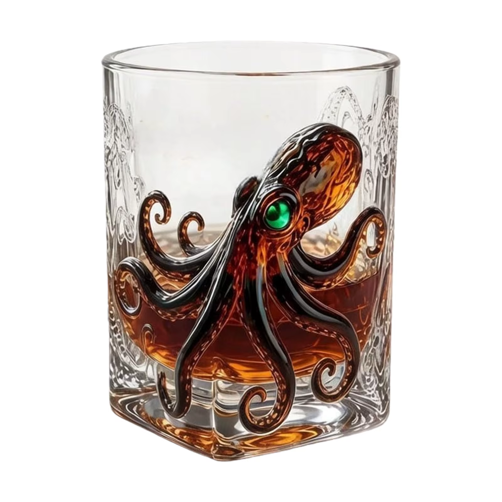 Verres décoratifs Deep Sea – Cadeau pour Homme, Papa, Frère – Tasses à Cocktail et Verres à Eau pour