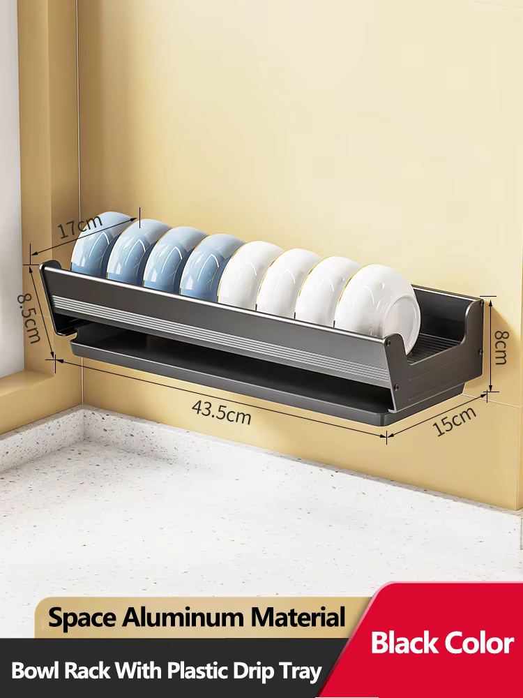 Étagère de séchage pour assiettes et bols, étagère de cuisine portable, étagère de proximité de vais