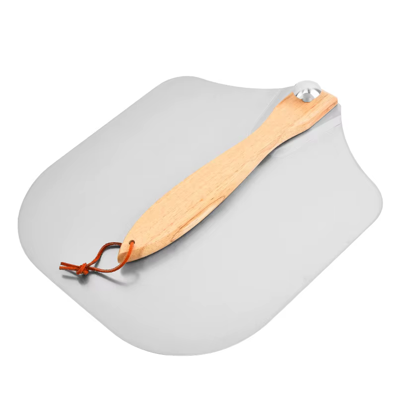 Grande palette perforée à Pizza, poignée courte pour four tournant, outils de cuisine, cuisson de Pi