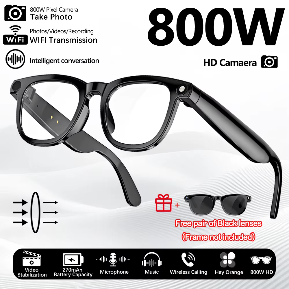 Nouvelles Lunettes Intelligentes 2026 : Assistant de Bureau IA, Traduction, Musique Sans Fil, Appels