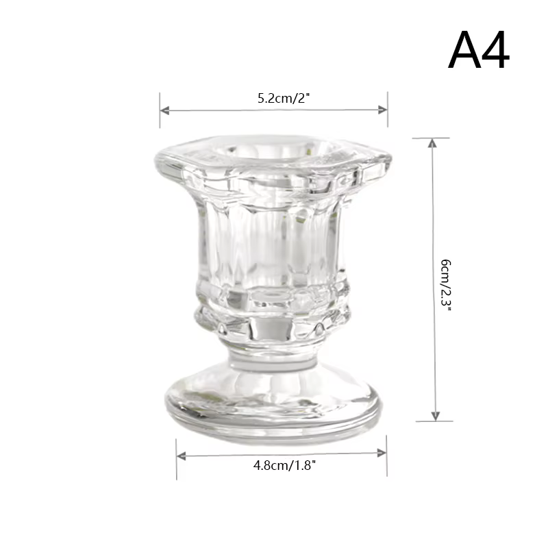 Bougeoir en verre décoratif nordique, porte-bougie romantique, accessoires de bureau, centres de tab