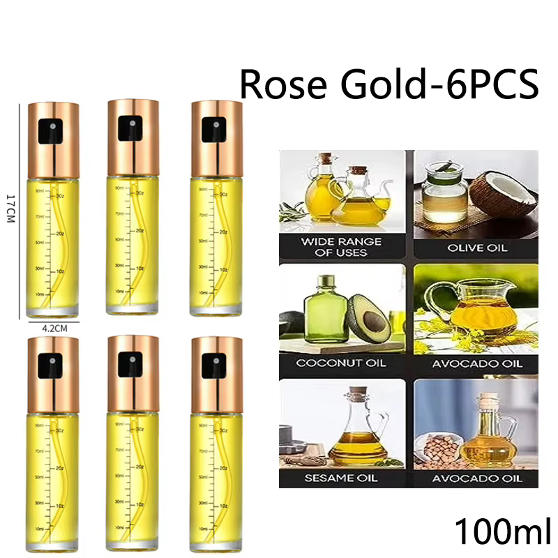 Pulvérisateur d'huile en verre pour la cuisine, vaporisateur d'huile d'olive pour salade, barbecue,