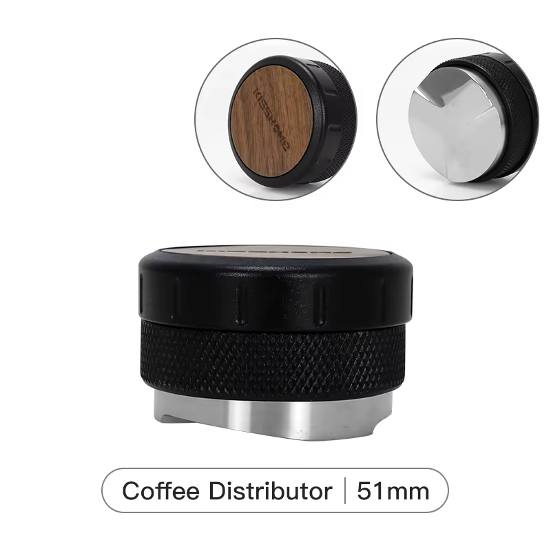 Niveleur de distributeur de café 51mm 53mm 58mm, bois réglable pour porte-filtre, outils de Distribu