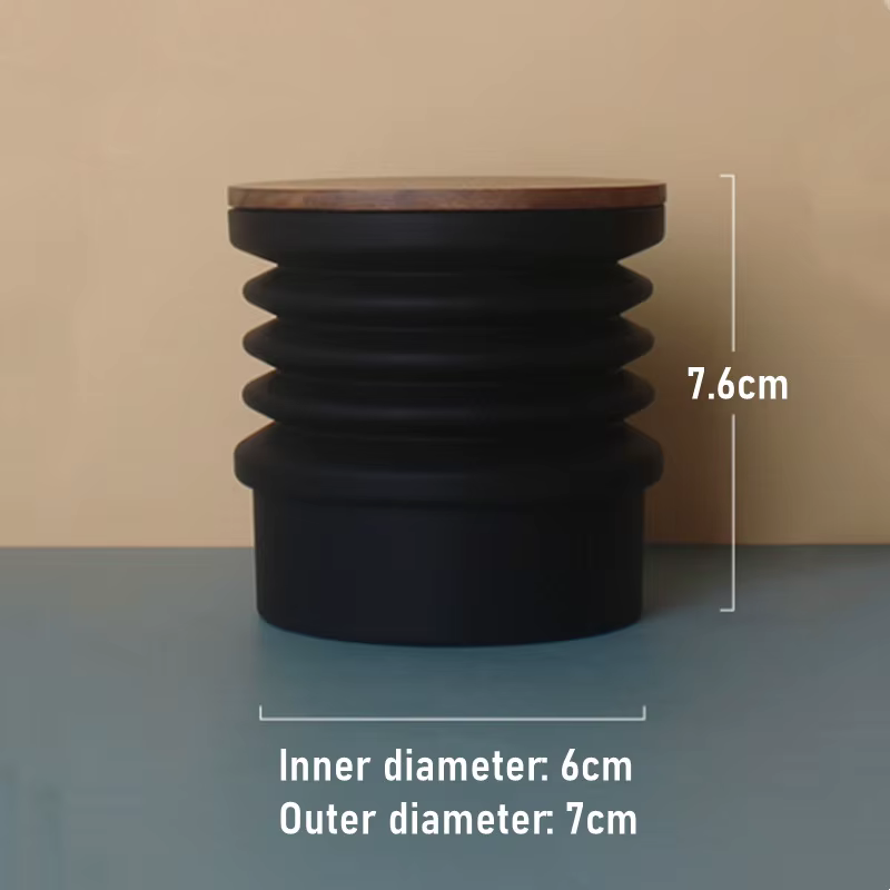 Moulin à café DF64 avec trémie à dose unique, soufflet en silicone de 6-7 cm de diamètre, couvercle
