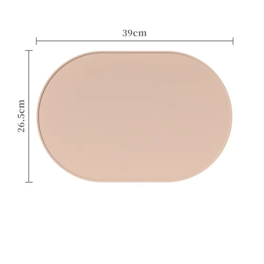 Sets de table en silicone, résistants à la chaleur, réutilisables, portables, imperméables, anti-tac