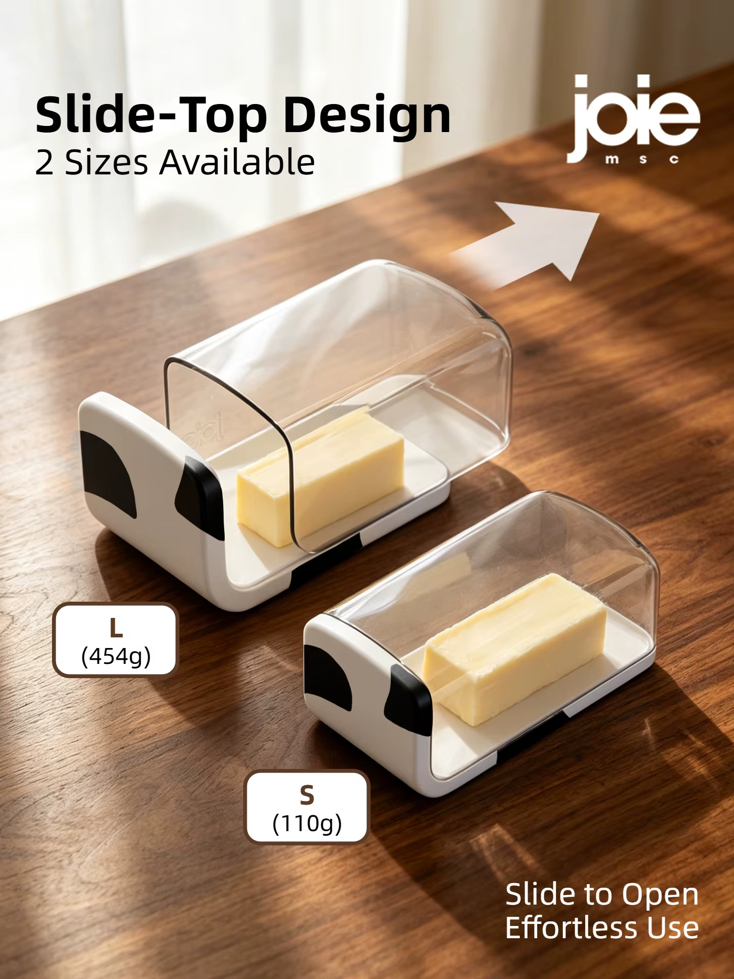 Joie MooMoo plat à beurre avec couvercle récipient à beurre boîte de rangement de beurre pour réfrig
