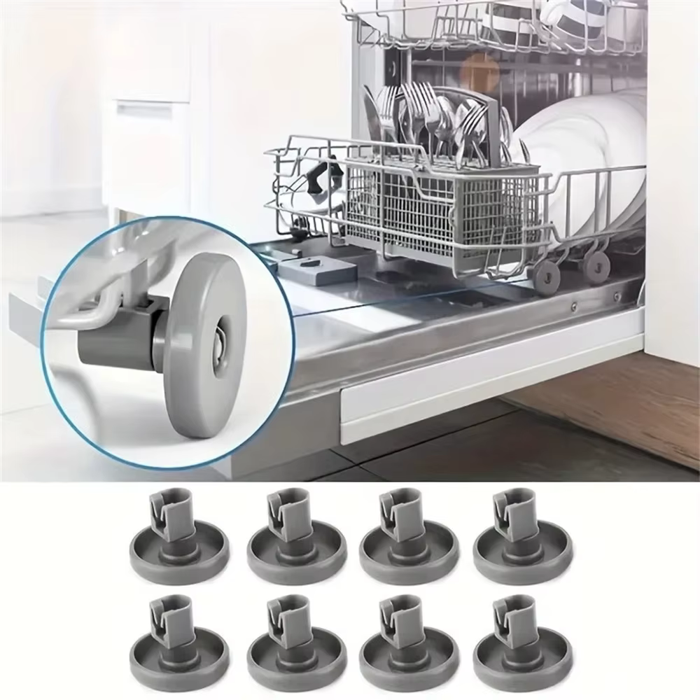 8 roues pour lave-vaisselle AEG Electrolux FAVORIT Zanussi ﻿   8 pièces de roulettes pour panier sup