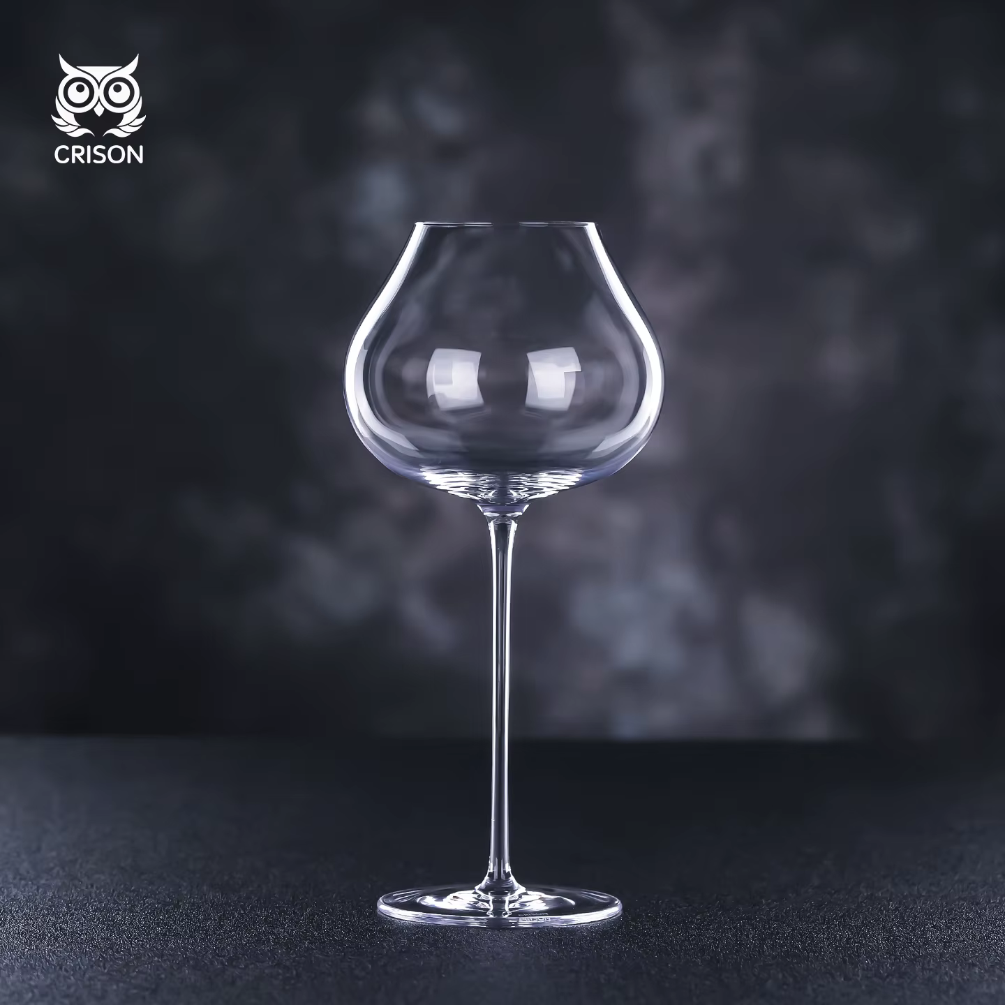 WG9201 CRISON France haut de gamme bordeaux tasse cristal fait à la main extrêmement mince verre à v