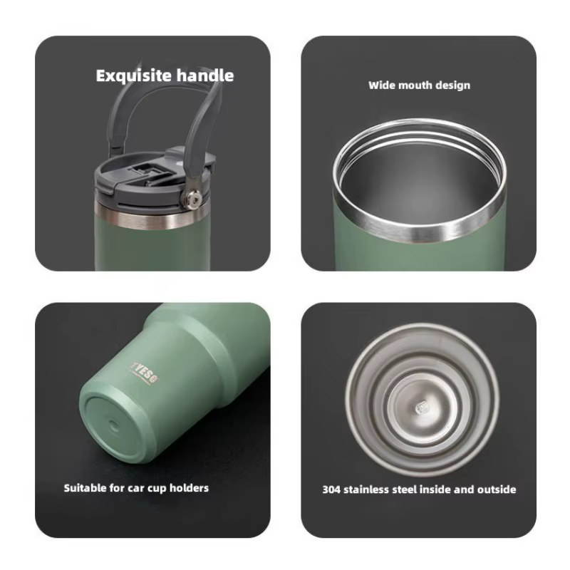 Tyeso – tasse à café de 750ML, bouteille Thermos en acier inoxydable, Double couche d'isolation, tas