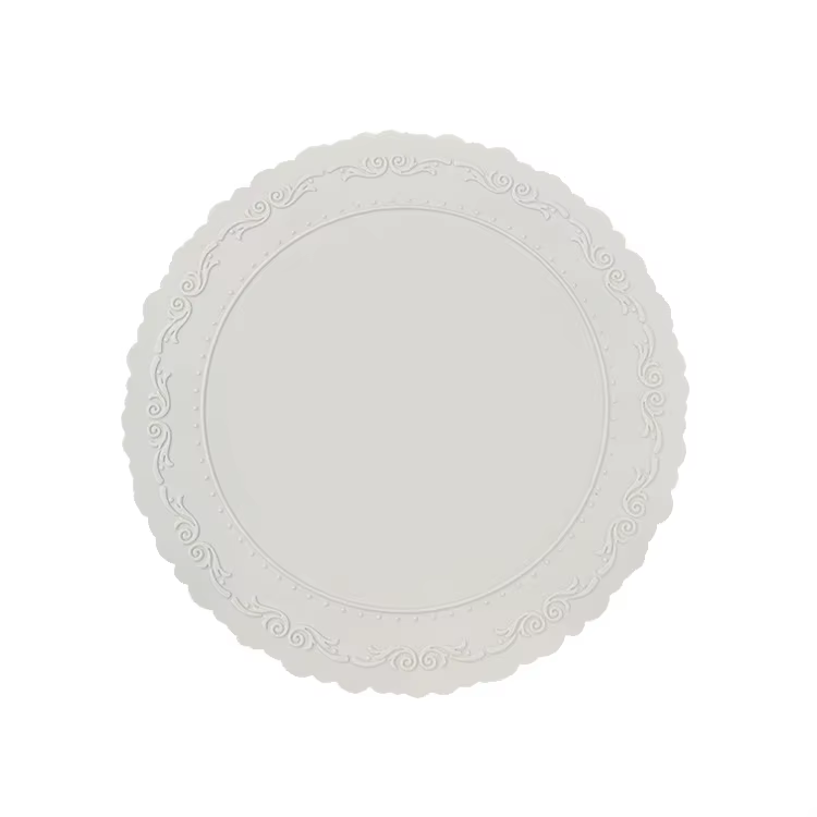 Tapis de table en silicone, style rétro européen, avec relief, pour le rangement de la vaisselle, ta