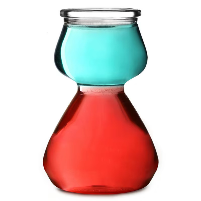 Verre à Cocktail transparent en forme d'absinthe de 120ml, verre à vin en forme de gourde, spécial V