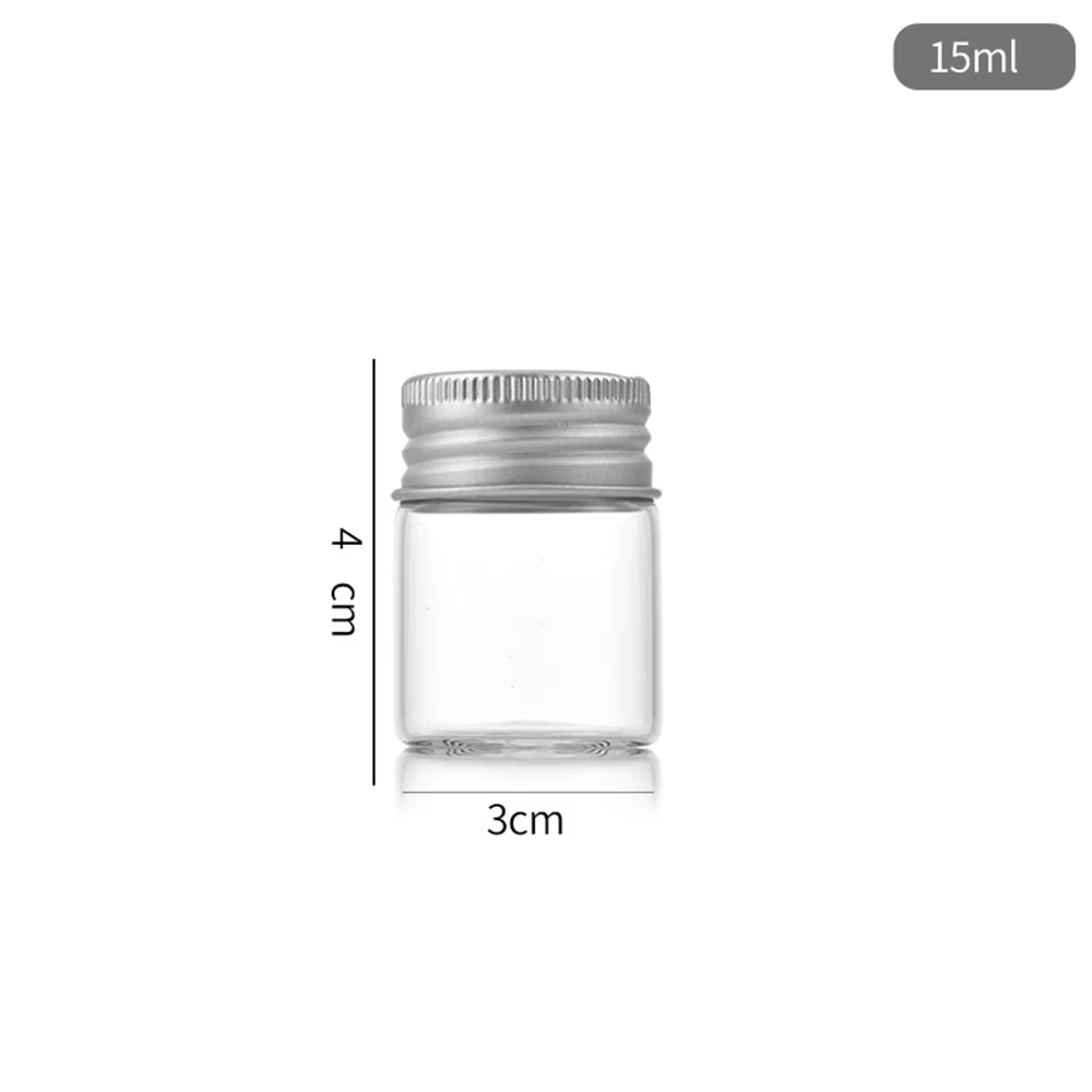 Petites bouteilles, petits couvercles en aluminium, mini bouteilles en verre, bouteilles à visser, p
