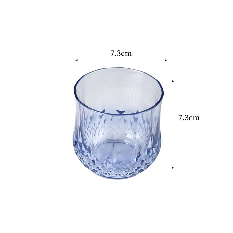 Verres à vin en plastique, coupes à champagne vintage, gobelets découpés, verres à cocktail incassab