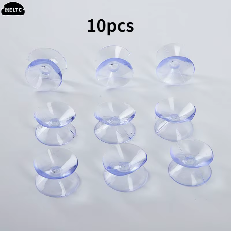 Ventouses Double face en Pvc, 10 pièces/lot, tampons à ventouse pour verre, ventouse en plastique, p