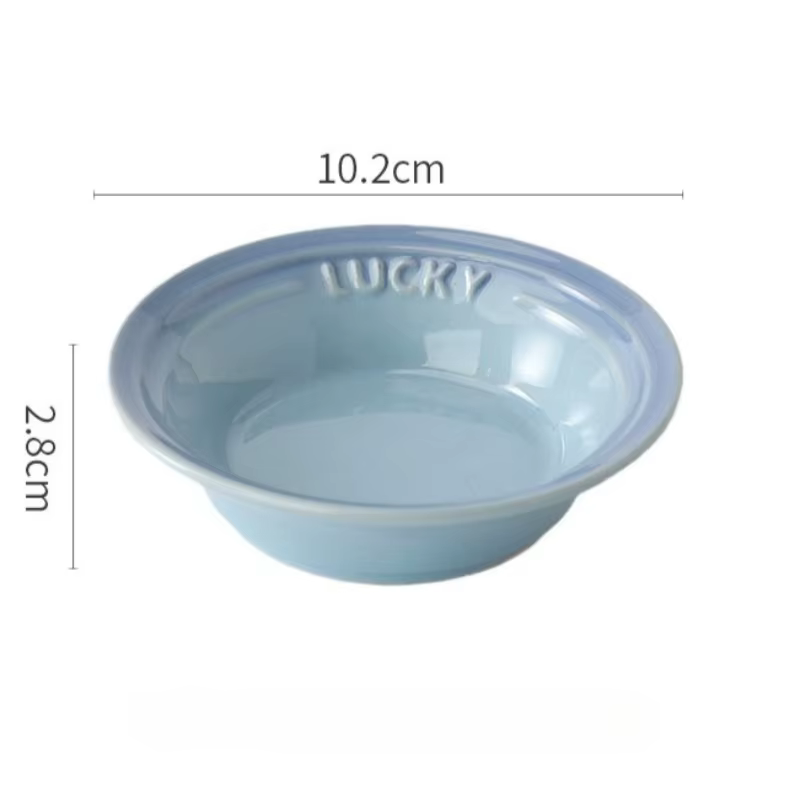 Petite assiette ronde en céramique, vaisselle de ménage colorée, assaisonnement, trempage de la sauc