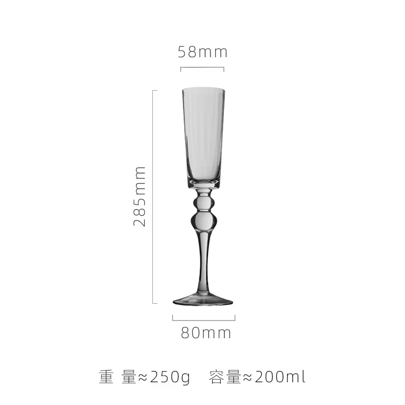 Verre à pieds hauts de couleur unie, verre à vin Transparent, tasse à vin à bulles, verres à vin rou