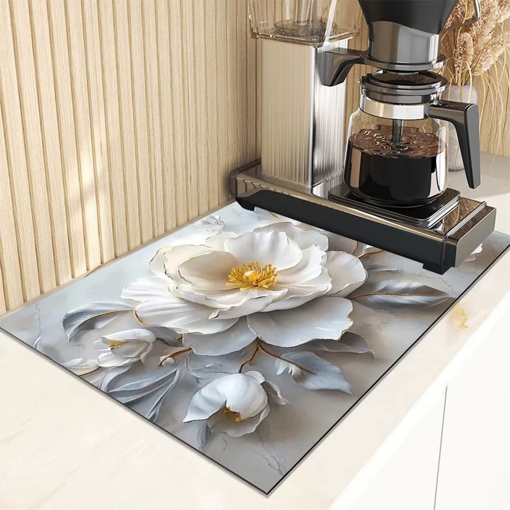 Tapis de séchage de vaisselle tapis de vaisselle super absorbant tapis de cuisine de séchage avec ta