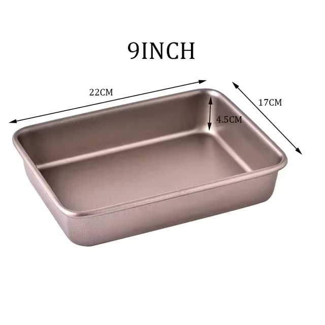 Plateau de cuisson en acier au carbone, plaque de cuisson rectangulaire antiadhésive spécifique au f