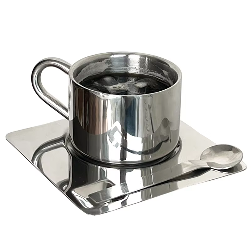 ABKJ-ensemble de tasses à café avec cuillère napperon cuisine boisson tasse d'eau accessoires de tab
