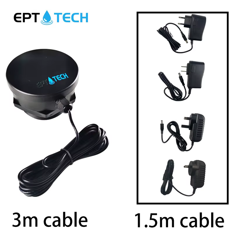 Capteur de niveau ultrasonique intelligent TLC2206-ESP-4G 4G & WiFi IoT ESP32 3m avec alerte cloud API et surveillance à distance pour réservoirs d'eau, d'huile, de carburant et d'irrigation