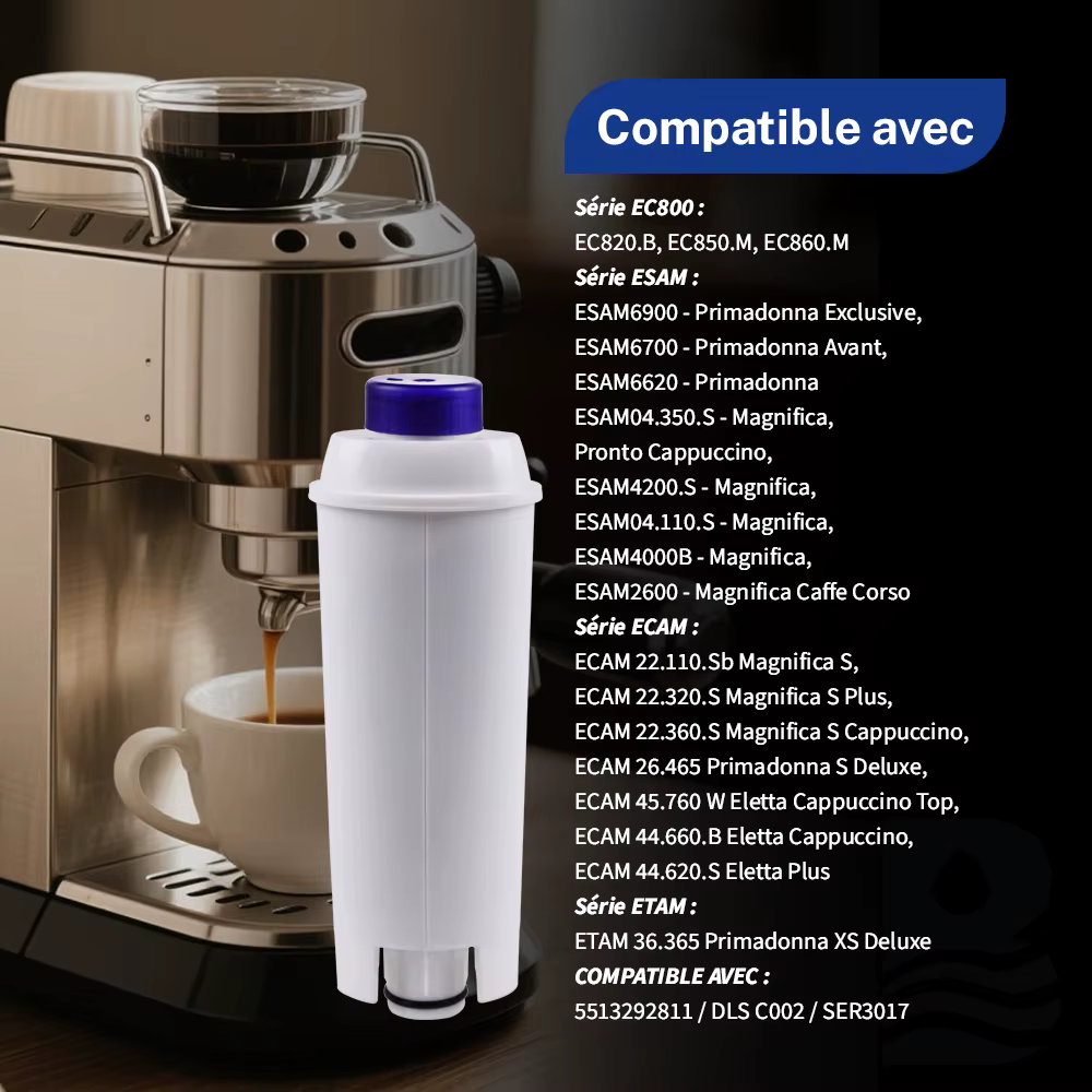 Filtre Pour Machine À Café Compatible Avec for Delonghi DLSC002