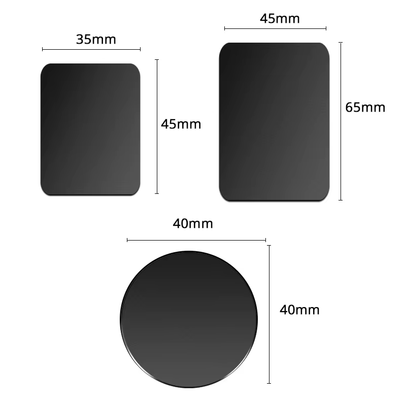 Plaque métallique pour support magnétique de téléphone de voiture, feuille de fer universelle, support d'autocollant de disque, support magnétique de téléphone portable pour IPhone