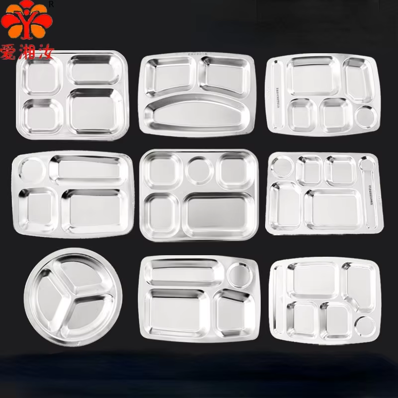 Assiette en acier inoxydable assiettes enfant