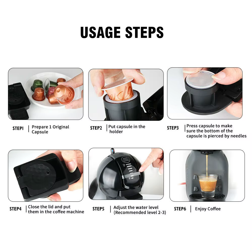 Adaptateur de dosette de capsule de café pour Dolce Gusto
