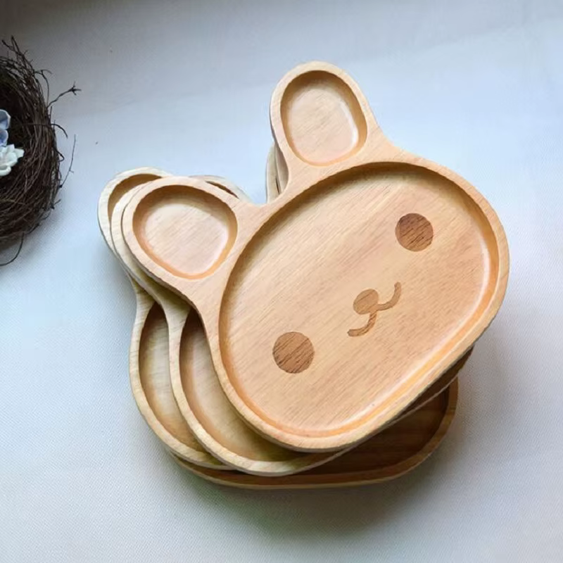 Assiette en bois naturel 20 cm