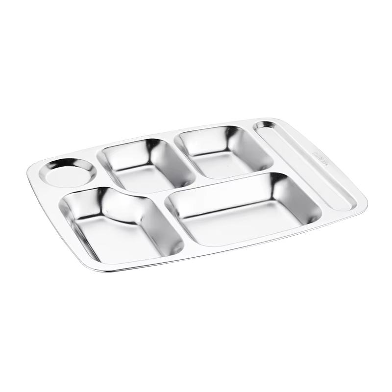 Assiette en acier inoxydable assiettes enfant