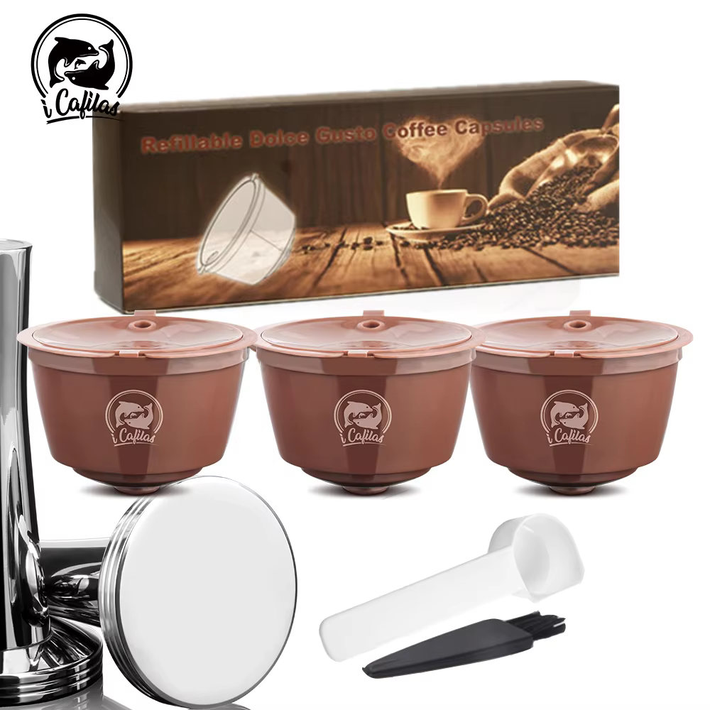 Icafilas Capsule de café réutilisable Nescafé Dolce Gusto filtres avec maille Dolci