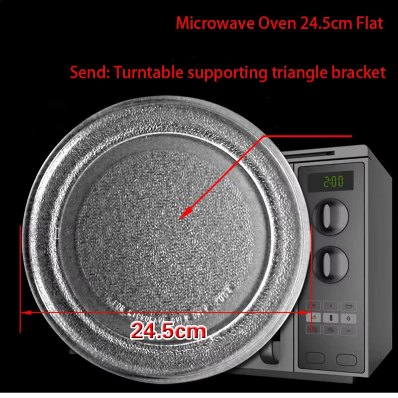 Plateau plat en verre pour four à micro-ondes