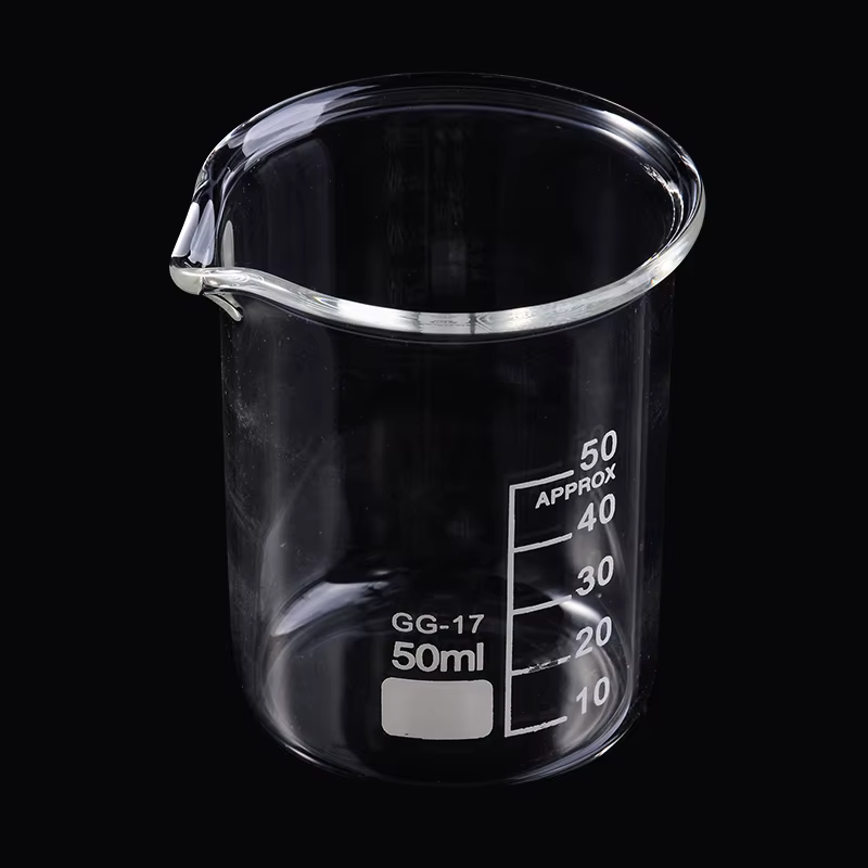 5 pièces/ensemble 5/10/25/50/100ml bécher en verre laboratoire tasse à mesurer verrerie pour école étude